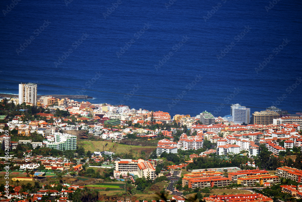 Puerto de la Cruz resort on the Atlantic coast in Tenerife, Spain, Europe