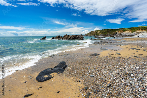 Beach at Dollar Cove Gunwalloe Cornwall England UK photo