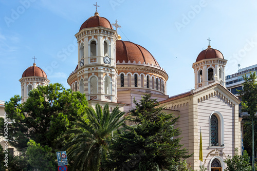 Metropolitan Church at the center of city of Thessaloniki, Greece