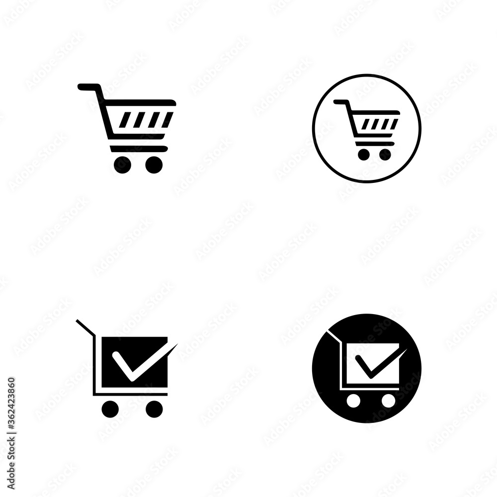 Shop, store basket vector icon Template Shop, store basket vector icon Template