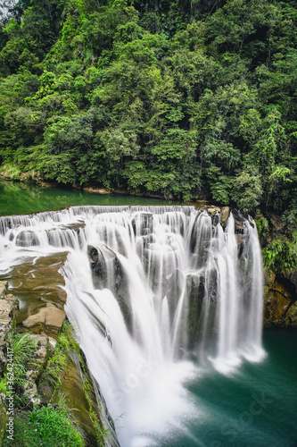 Fototapeta Naklejka Na Ścianę i Meble -  Shifen Waterfall in Pingxi District, New Taipei, Taiwan.