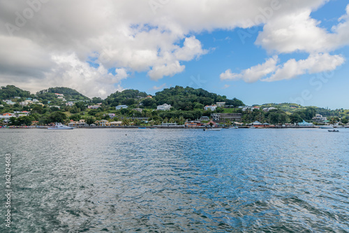 Fototapeta Naklejka Na Ścianę i Meble -  Young Island view in Saint Vincent and the Grenadines