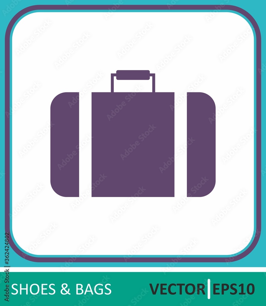 Suitcase, travel. Vector Icon. Simple vector illustration for graphic and web design Suitcase, travel. Vector Icon. Simple vector illustration for graphic and web design