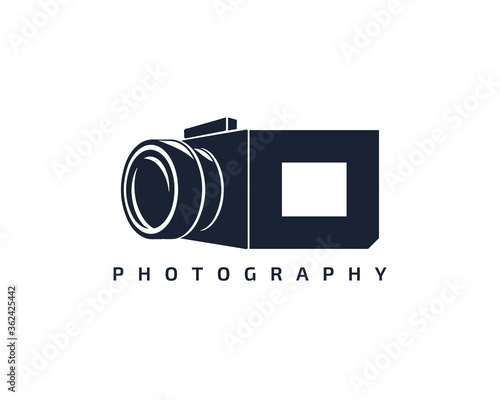 Initial Letter O Camera photography filmmaker logo design 