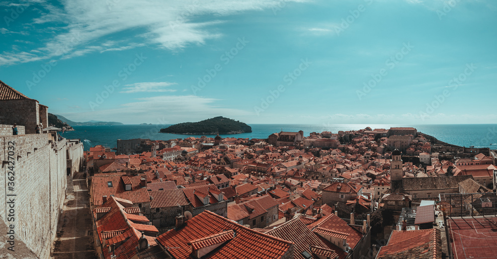 A panoramic view of dubrovnik