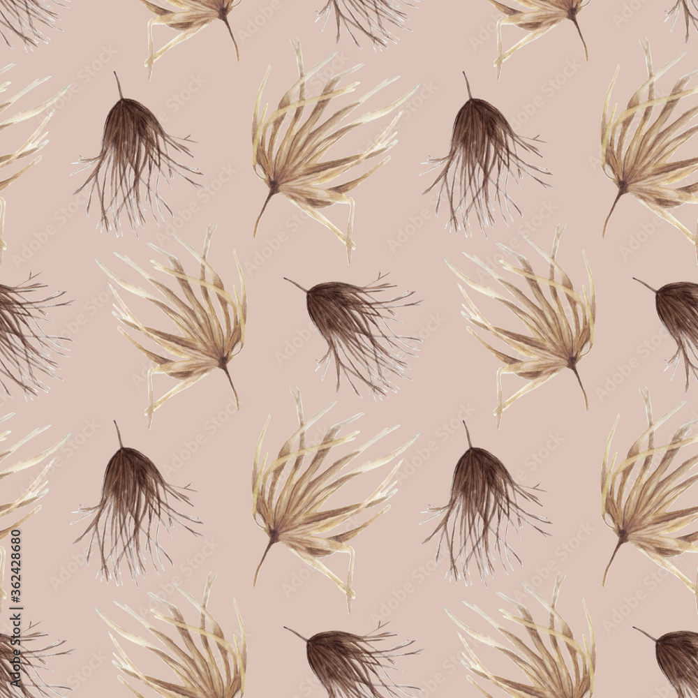 pattern of exotic flowers in watercolor pattern of exotic flowers in watercolor