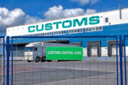 Bonded warehousing  customs services. photo