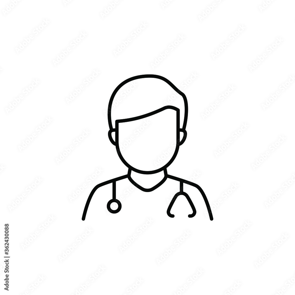 Doctor icon design isolated on white background. Vector Doctor icon design isolated on white background. Vector