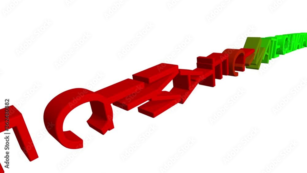 Climate text domino effect concept Climate text domino effect concept
