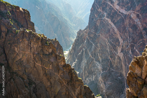 Painted wall at the Black Canon of the Gunnison National Park in Colorado.
