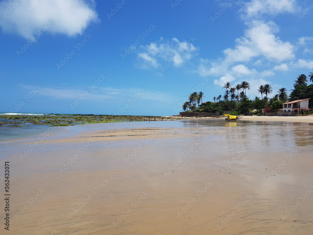 Beautiful Taíba beach, northeastern Brazil.
