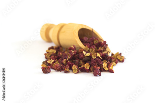 Sichuan pepper isolated on white