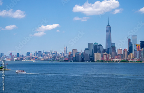 view of downtown Manhattan, New York USA