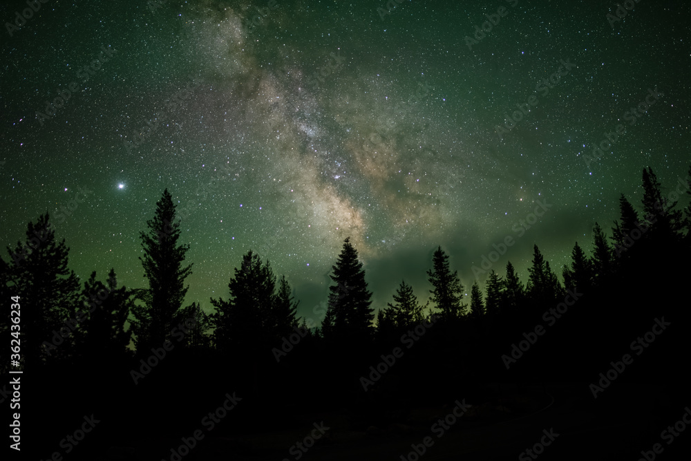 Ταπετσαρία Milky Way over Lassen Volcanic National Park