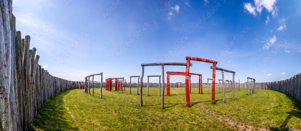 Ringheiligtum, Pömmelte, Sachsen-Anhalt, Deutschland Ringheiligtum, Pömmelte, Sachsen-Anhalt, Deutschland