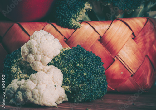 Fresh Veggetable Closeup; Food Background photo