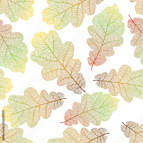 Seamless pattern with  leaf veins. Vector illustration.