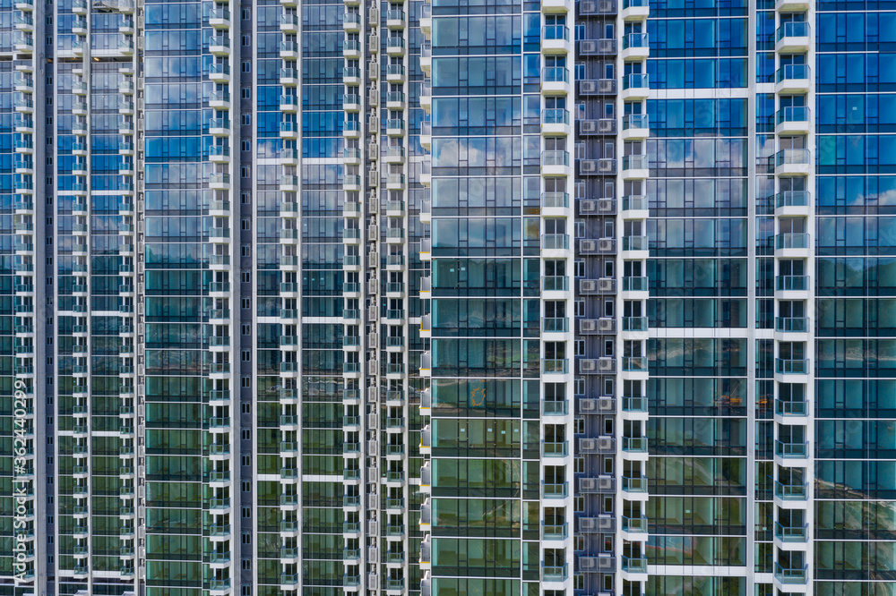 Exterior of the modern building facade Exterior of the modern building facade