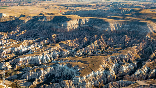 Aerial view of rock formations at cappadocia