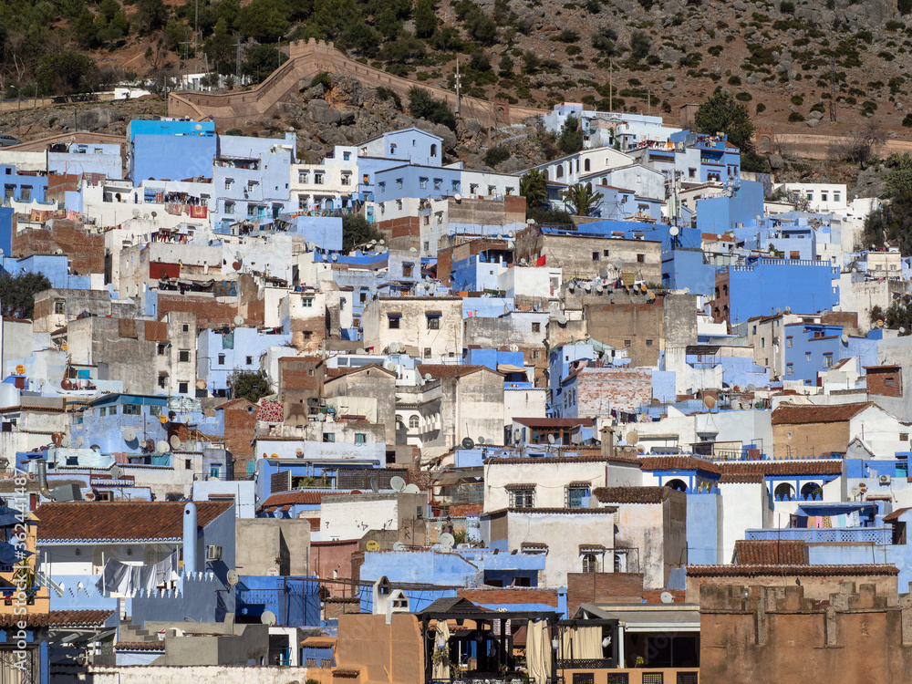 Cityscape of Chefchaouen, Morocco
