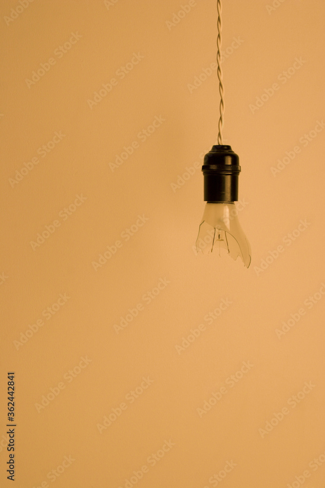 Broken light bulb Broken light bulb