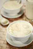Sweet soy pudding with longan