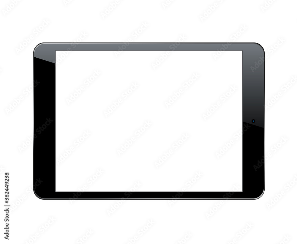 Vector tablet pc isolated on white background. Vector tablet pc isolated on white background.