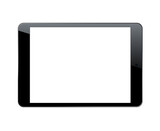 Vector tablet pc isolated on white background.