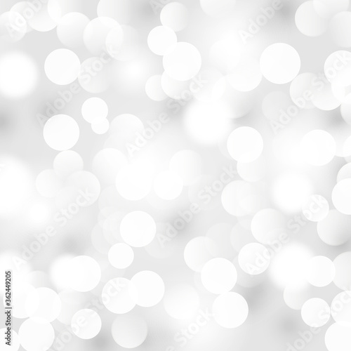 Vector black and white bokeh background.