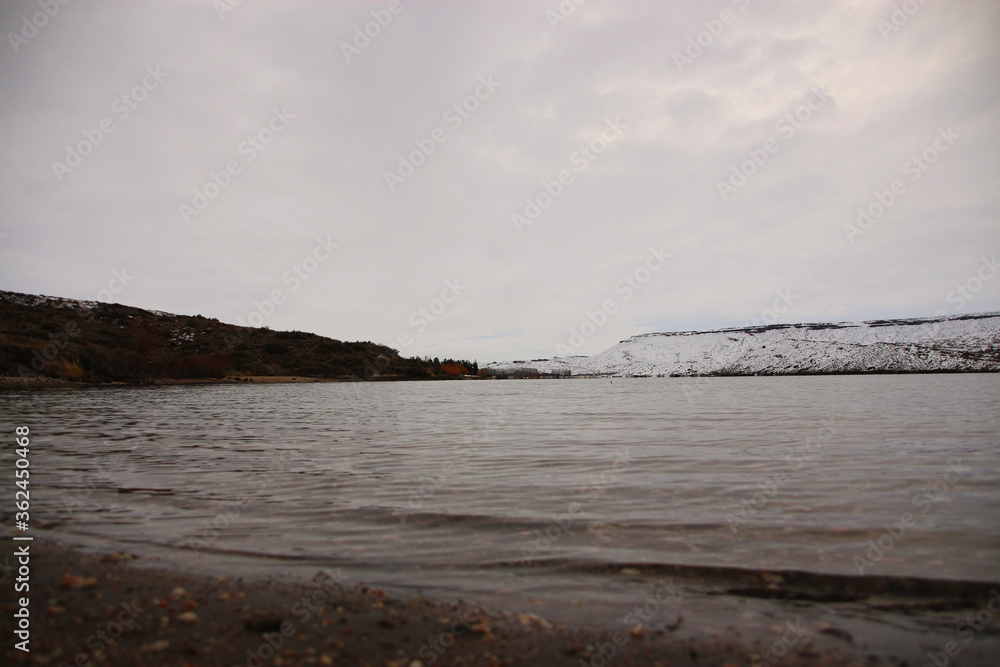 lake and snow lake and snow