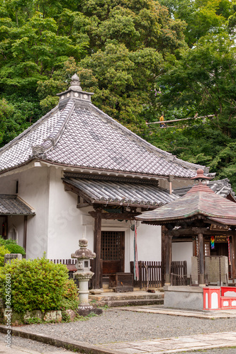 View of Yokokuji temple buildings in Nagaokakyo, Kyoto, Japan