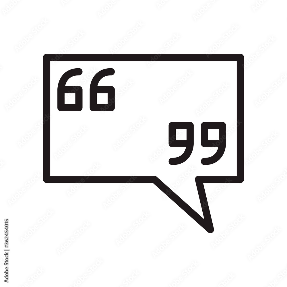 Quote icon. Vector graphic illustration. Suitable for website design, logo, app, template, and ui. Quote icon. Vector graphic illustration. Suitable for website design, logo, app, template, and ui.