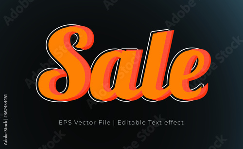 editable vector text effects design. typography layer style. font effect