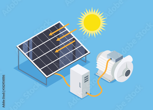solar cell water pump simple system