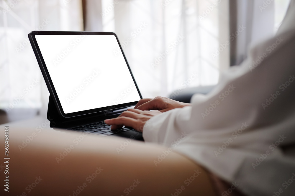 Mock up Copy Space Blank Screen Concept Business Working on tablet. Mock up Copy Space Blank Screen Concept Business Working on tablet.