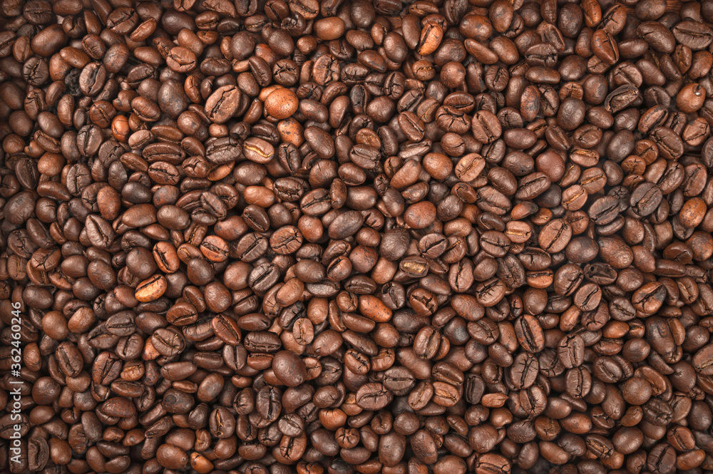 Close up Roasted coffee beans background. Close up Roasted coffee beans background.