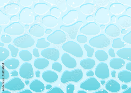 夏らしい水面のベクターイラスト
