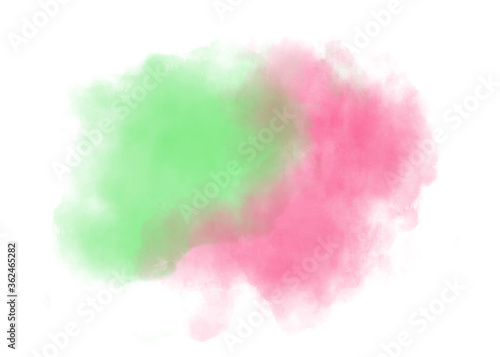 Watercolor art isolated on white background.