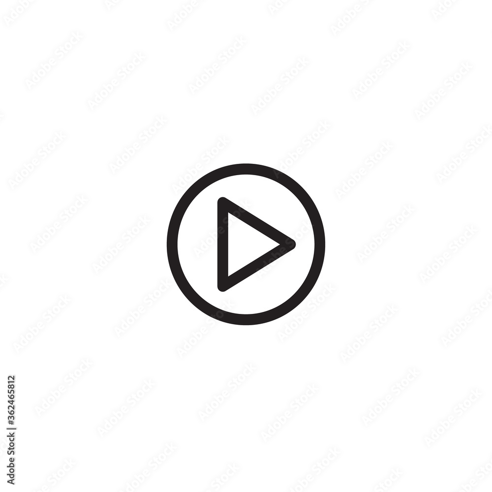 Play icon vector Play icon vector