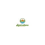 Agriculture Landscape Logo Design Vector