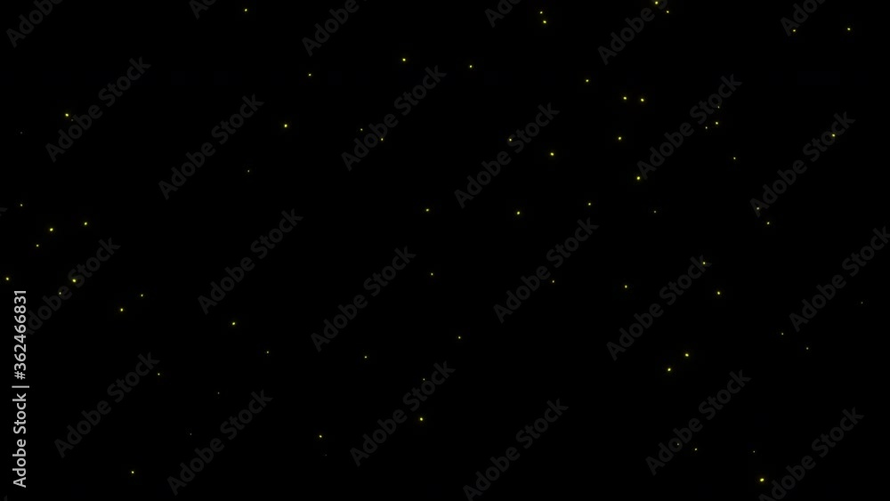4K animation Firefly Sparkle shimmering Loop Animation Background Glow particular