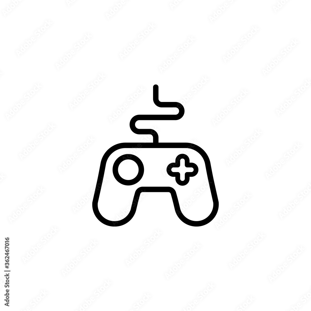 Game controller line icon. Gamepad, joystick. Vector on isolated white background. Eps 10. Game controller line icon. Gamepad, joystick. Vector on isolated white background. Eps 10.