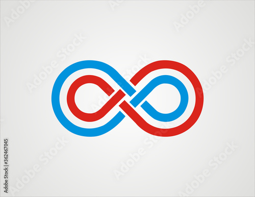 Infinity logo Design. Infinity icon
