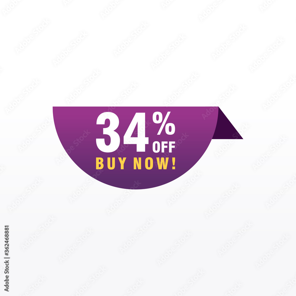 34 discount, Sales Vector badges for Labels, , Stickers, Banners, Tags, Web Stickers, New offer. Discount origami sign banner 34 discount, Sales Vector badges for Labels, , Stickers, Banners, Tags, Web Stickers, New offer. Discount origami sign banner