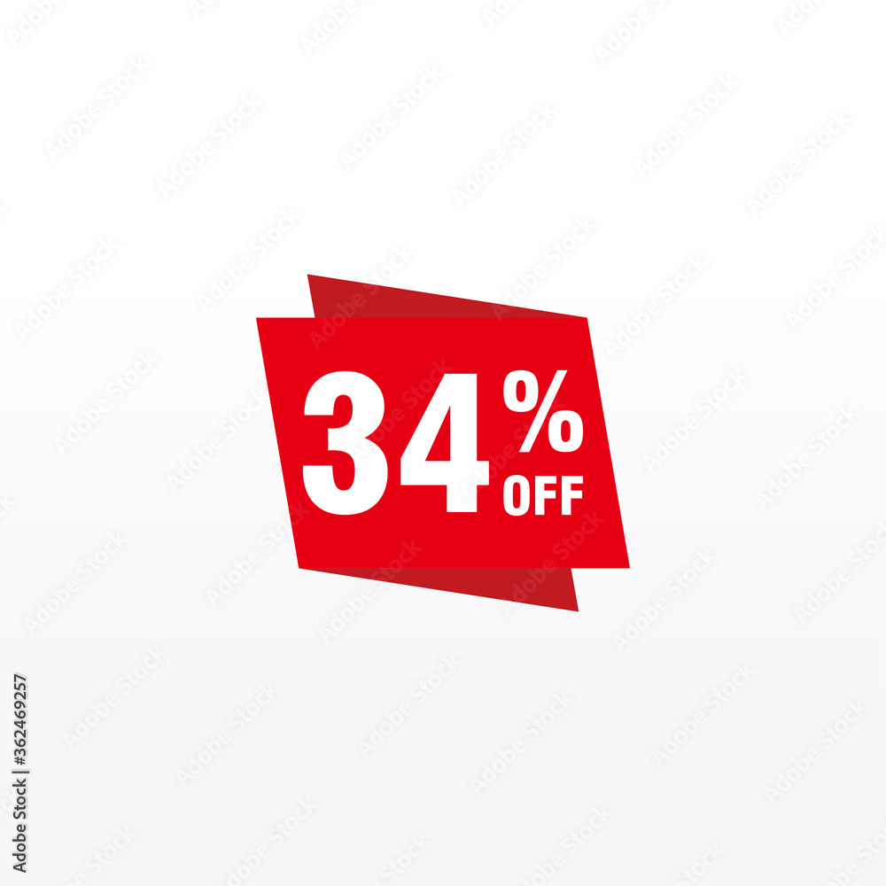 34 discount, Sales Vector badges for Labels, , Stickers, Banners, Tags, Web Stickers, New offer. Discount origami sign banner 34 discount, Sales Vector badges for Labels, , Stickers, Banners, Tags, Web Stickers, New offer. Discount origami sign banner