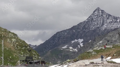 Timelapse of a moving cable car in Austria