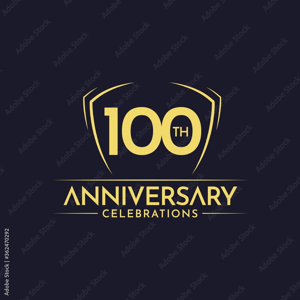 100 Th Anniversary Celebrations Vector Template Design Illustration 100 Th Anniversary Celebrations Vector Template Design Illustration