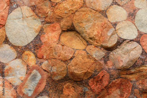 Colorful rocks with strange shapes, in a Geopark, China