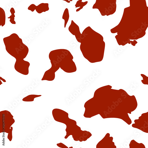 Cow skin texture. Piebald cow skin vector. Wallpaper cow skin. Background spotted cow hide