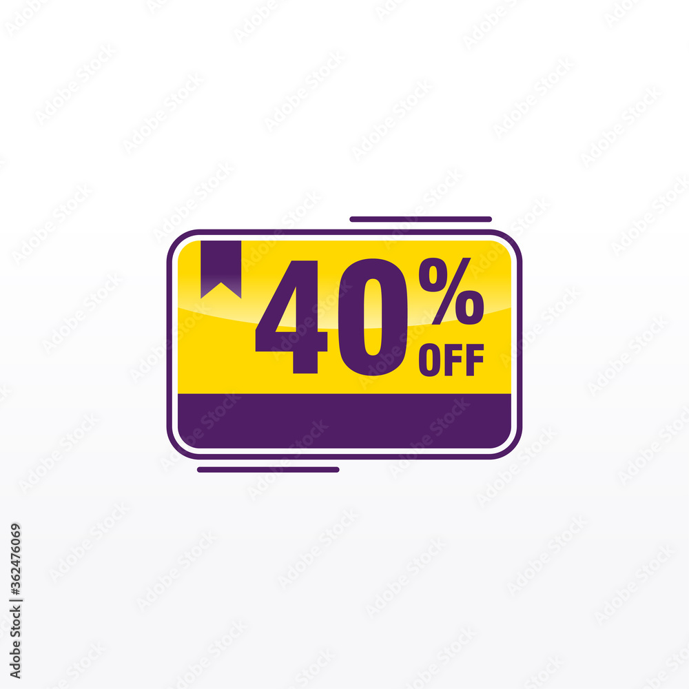 40 discount, Sales Vector badges for Labels, , Stickers, Banners, Tags, Web Stickers, New offer. Discount origami sign banner 40 discount, Sales Vector badges for Labels, , Stickers, Banners, Tags, Web Stickers, New offer. Discount origami sign banner